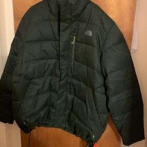 XXL NWT The North Face MENS DOWN super warm puffer JACKET - dark charcoal